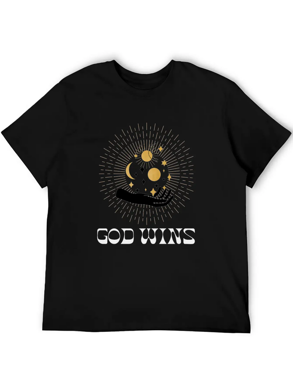 Spiritual Clothing, Universe Hand Shirt, Moon Tee Essential Cotton Tee For Daily Outfits – Unisex Style