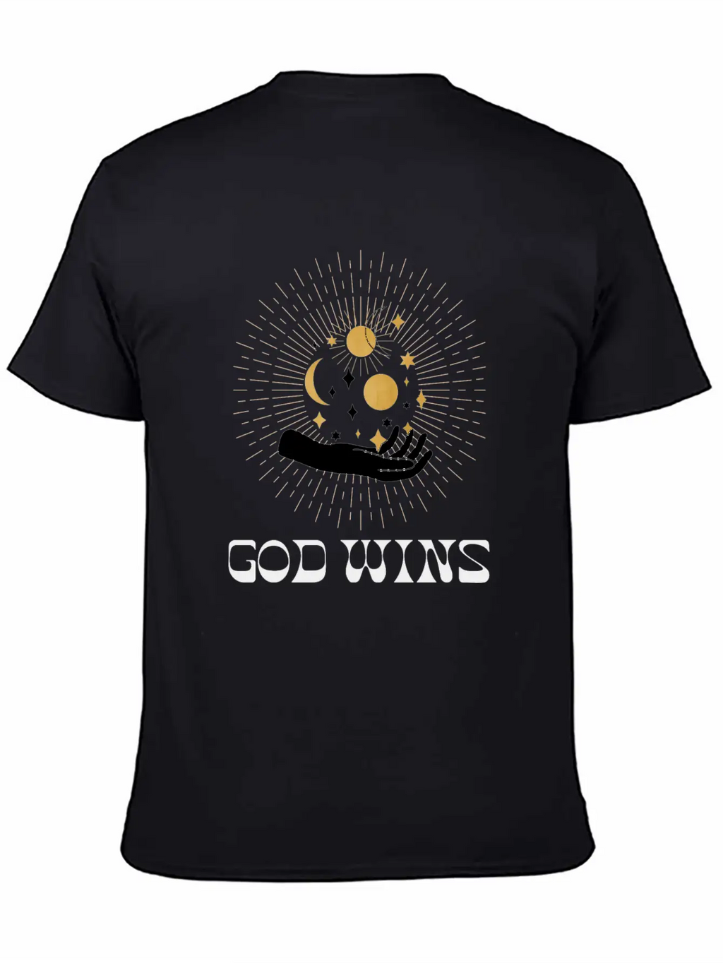 Spiritual Clothing, Universe Hand Shirt, Moon Tee Essential Cotton Tee For Daily Outfits – Unisex Style