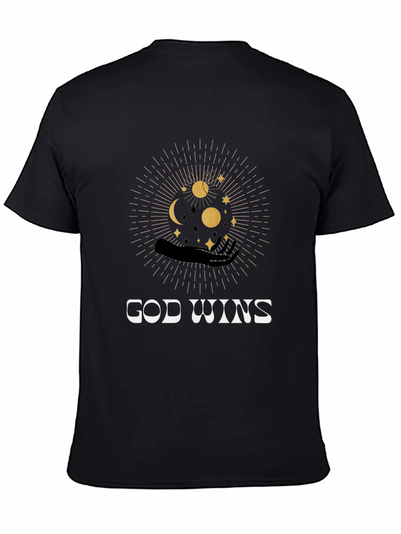 Spiritual Clothing, Universe Hand Shirt, Moon Tee Essential Cotton Tee For Daily Outfits – Unisex Style