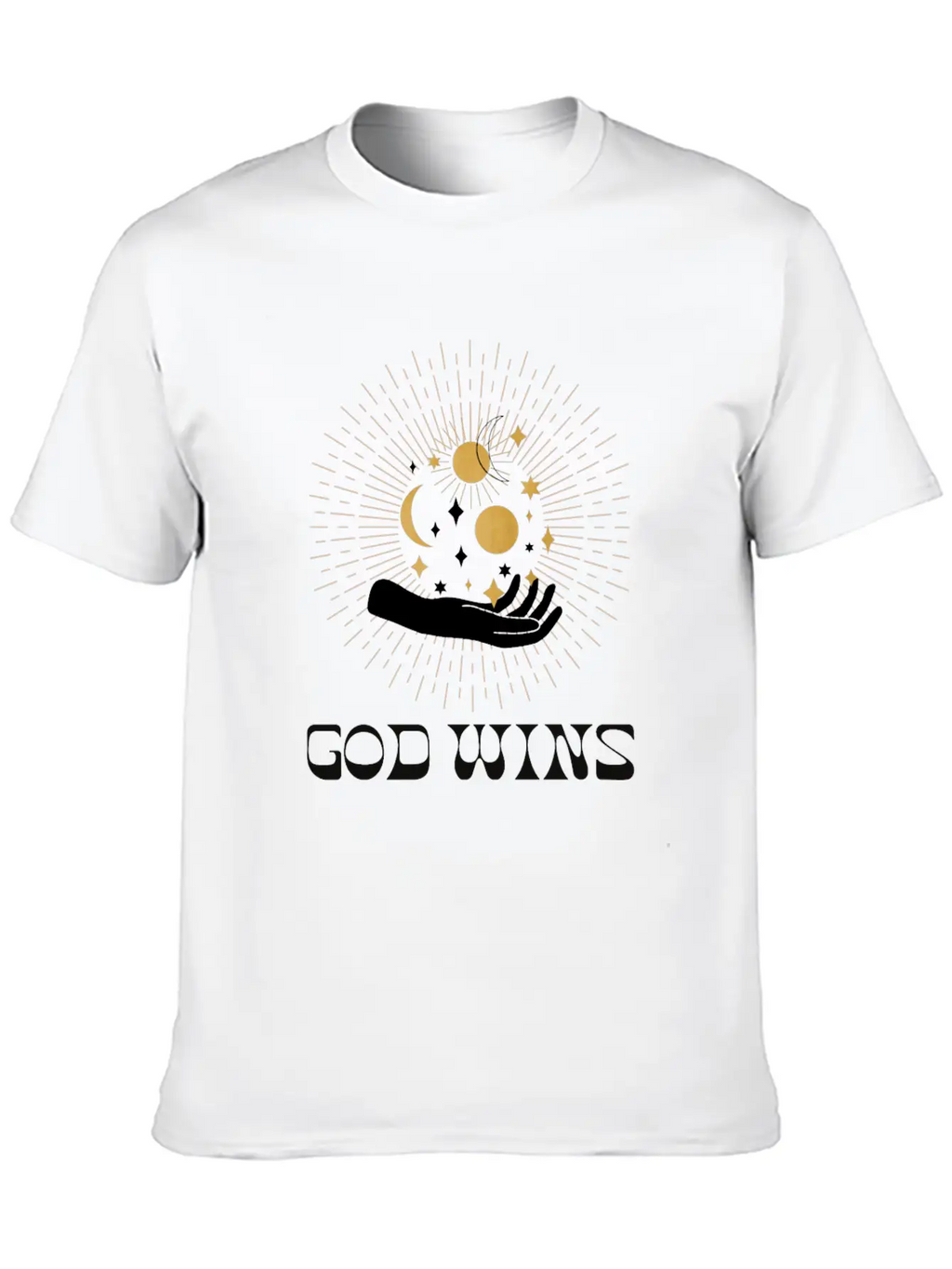Spiritual Clothing, Universe Hand Shirt, Moon Tee Essential Cotton Tee For Daily Outfits – Unisex Style