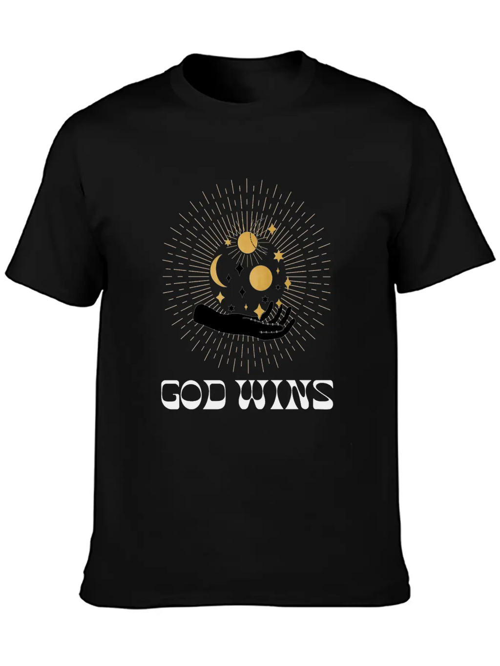 Spiritual Clothing, Universe Hand Shirt, Moon Tee Essential Cotton Tee For Daily Outfits – Unisex Style