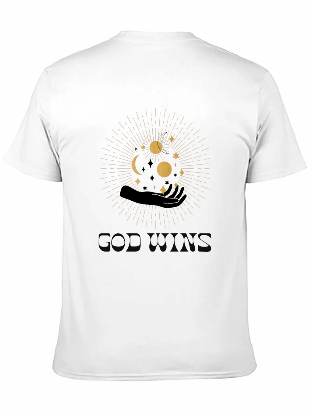 Spiritual Clothing, Universe Hand Shirt, Moon Tee Essential Cotton Tee For Daily Outfits – Unisex Style