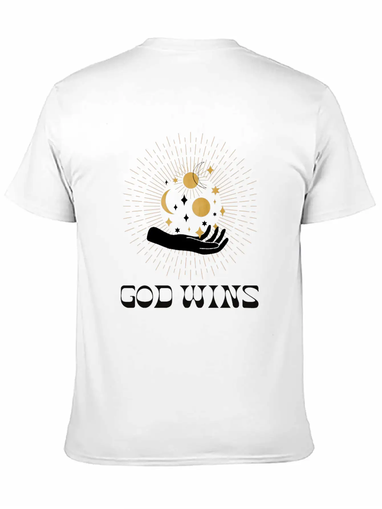 Spiritual Clothing, Universe Hand Shirt, Moon Tee Essential Cotton Tee For Daily Outfits – Unisex Style