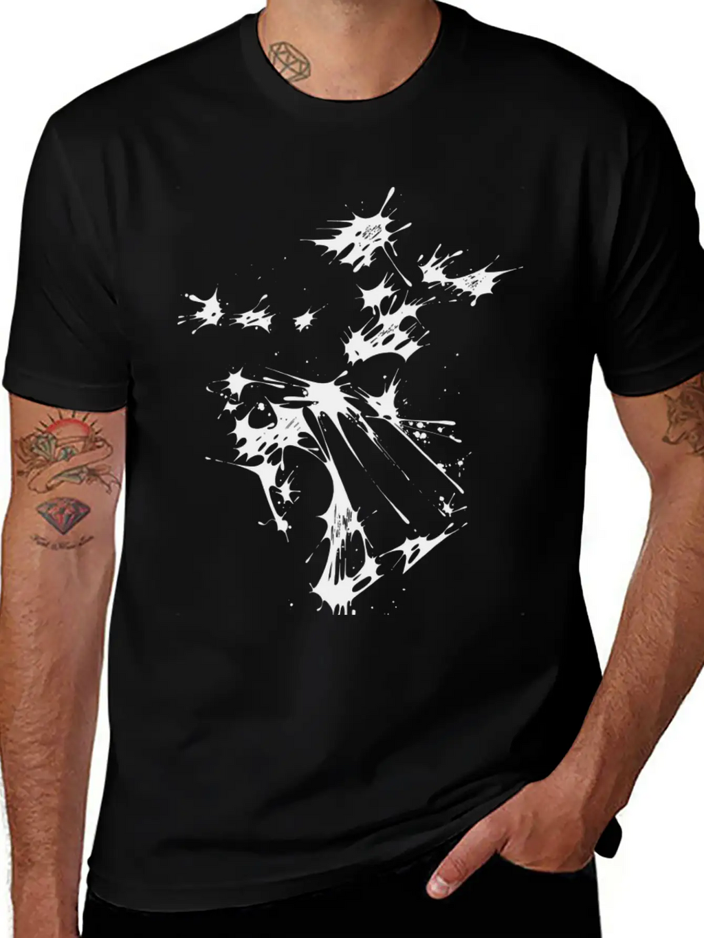 Splaaash Series Fight Dancer Ink Stylish Everyday T-Shirt – Unisex Basic Cotton Tee