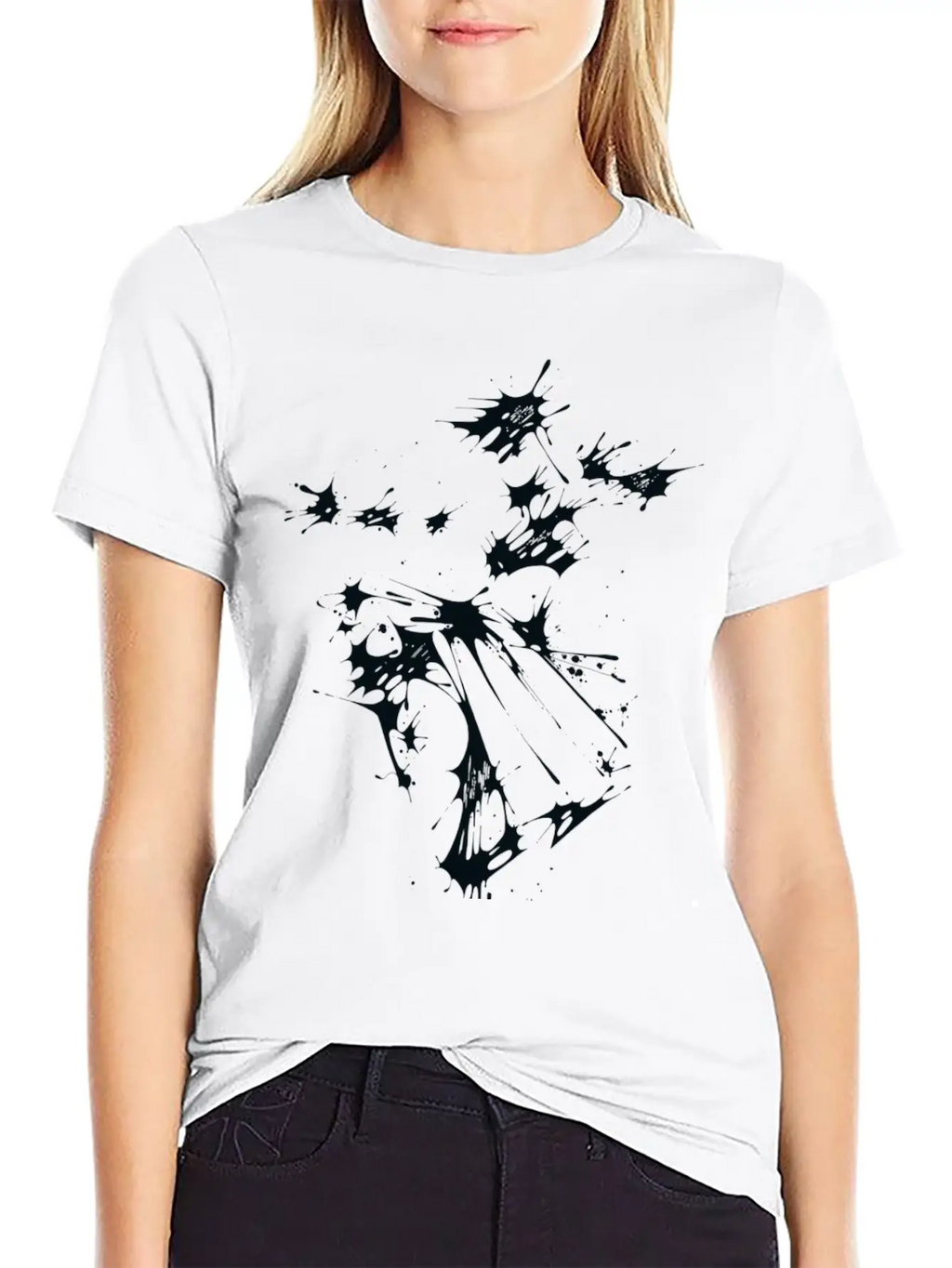 Splaaash Series Fight Dancer Ink Stylish Everyday T-Shirt – Unisex Basic Cotton Tee