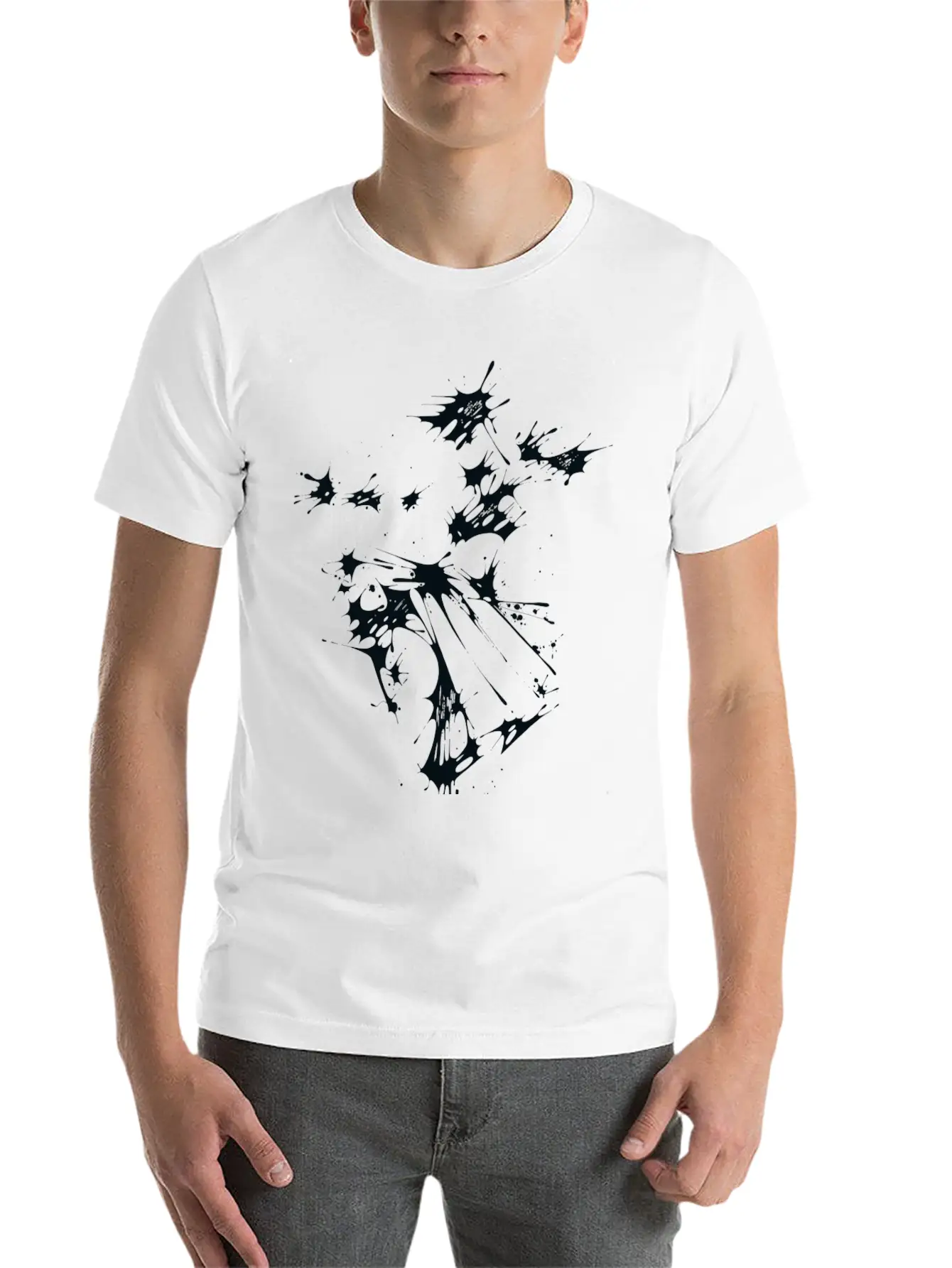 Splaaash Series Fight Dancer Ink Stylish Everyday T-Shirt – Unisex Basic Cotton Tee