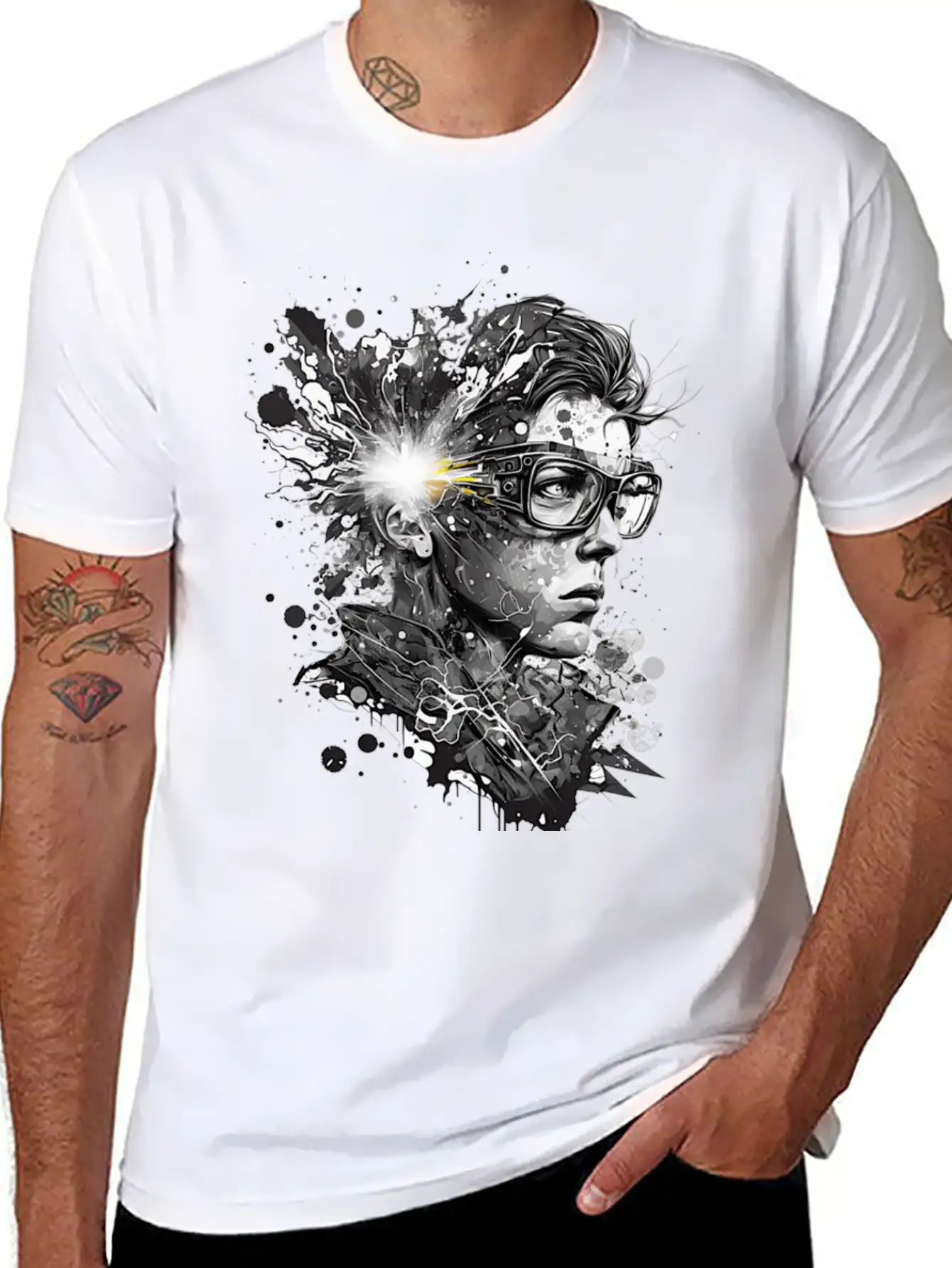 SplashingStyle Unisex Casual T-Shirt – Clean Design For Daily Comfort