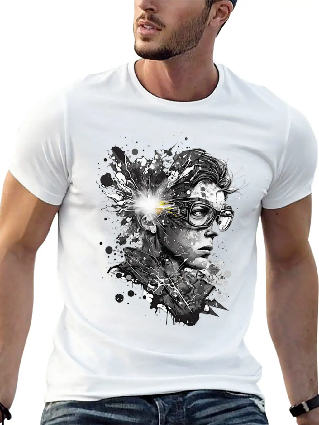 SplashingStyle Unisex Casual T-Shirt – Clean Design For Daily Comfort