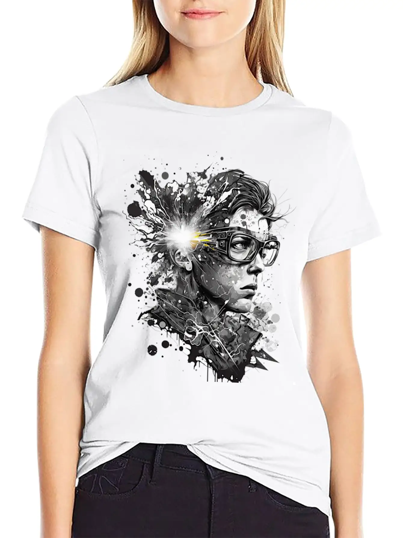SplashingStyle Unisex Casual T-Shirt – Clean Design For Daily Comfort