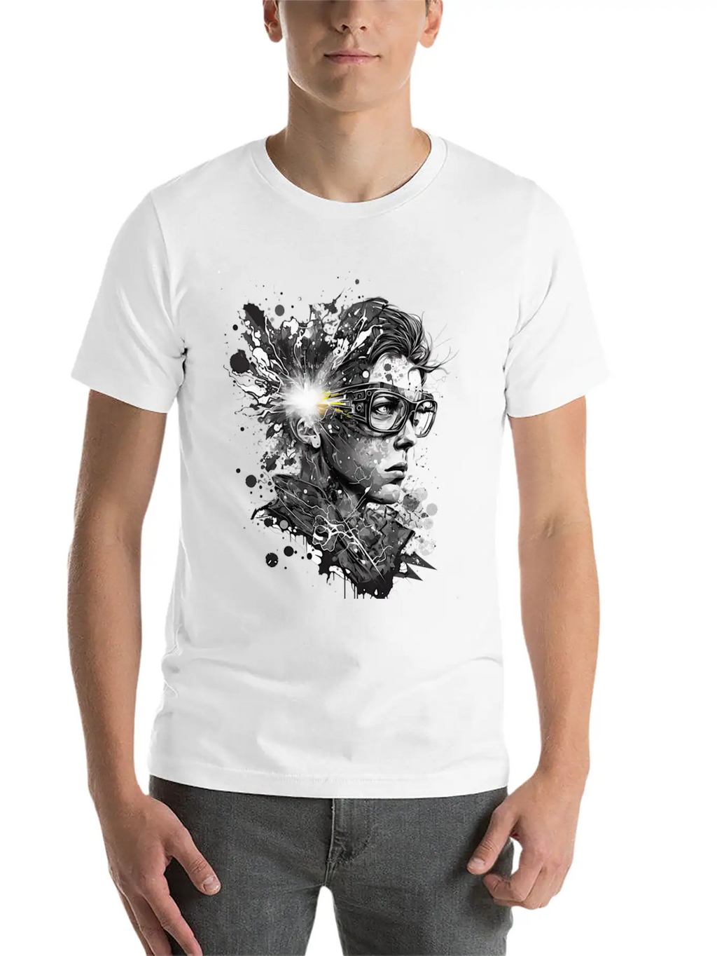SplashingStyle Unisex Casual T-Shirt – Clean Design For Daily Comfort