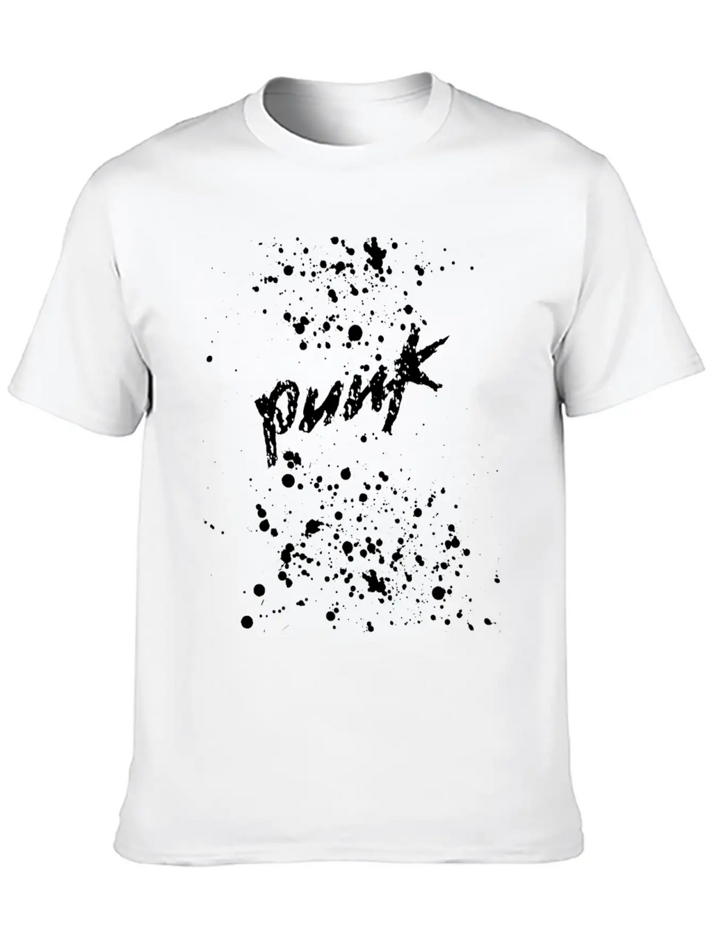 Splatter Punk Unisex Casual T-Shirt – Clean Design For Daily Comfort
