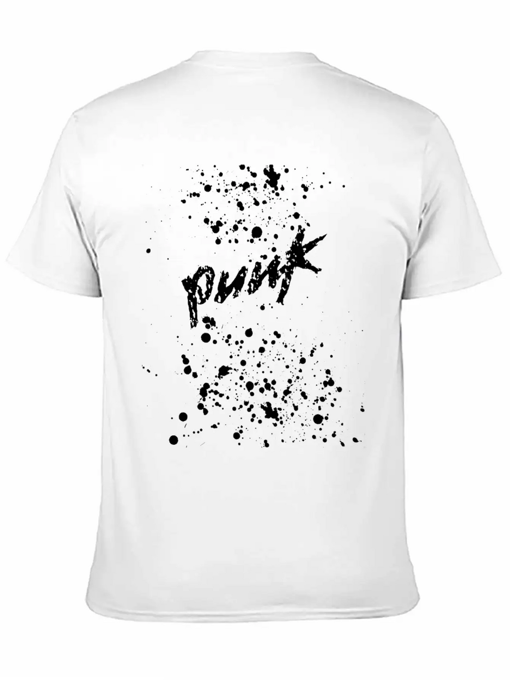 Splatter Punk Unisex Casual T-Shirt – Clean Design For Daily Comfort