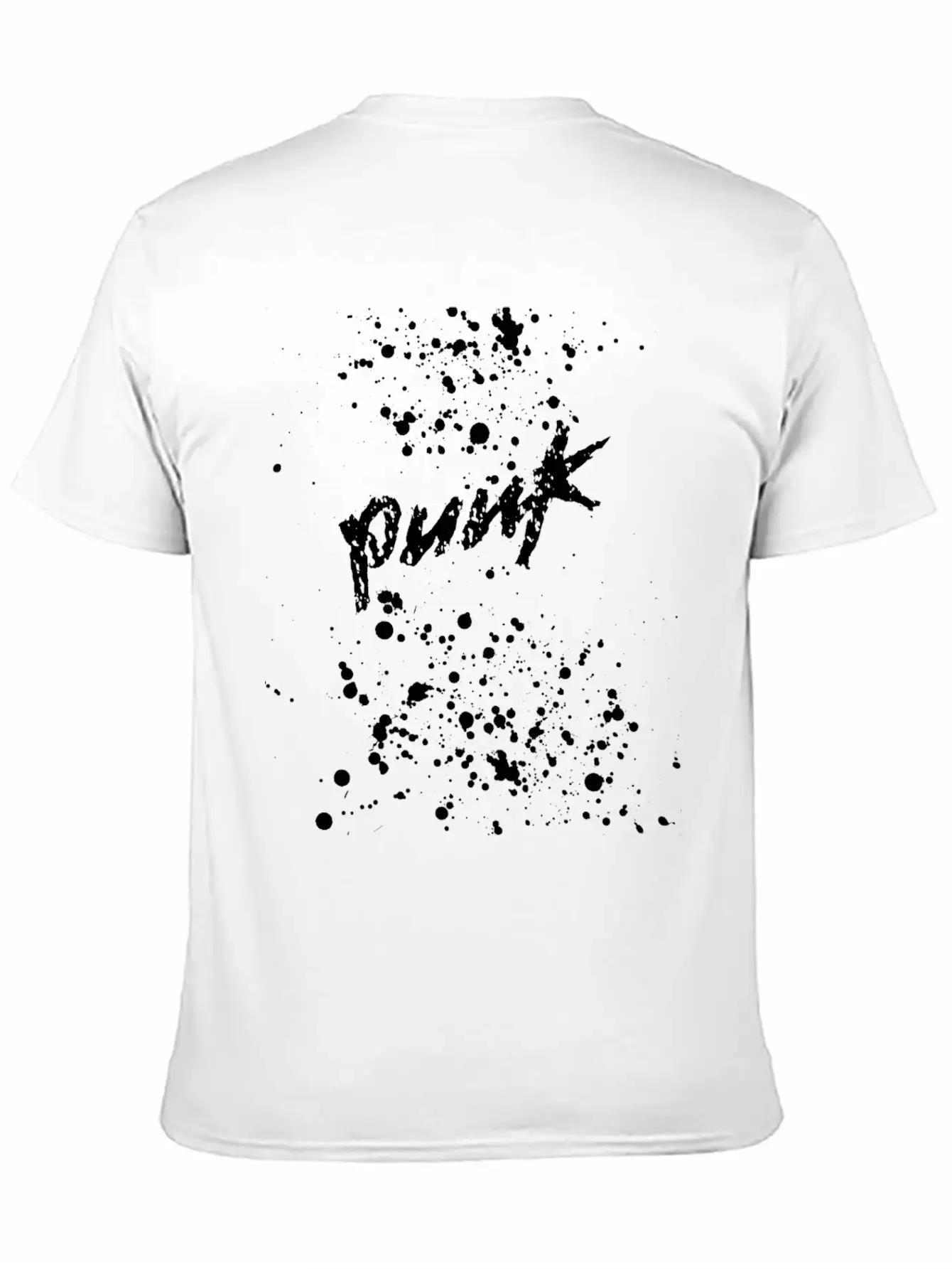 Splatter Punk Unisex Casual T-Shirt – Clean Design For Daily Comfort