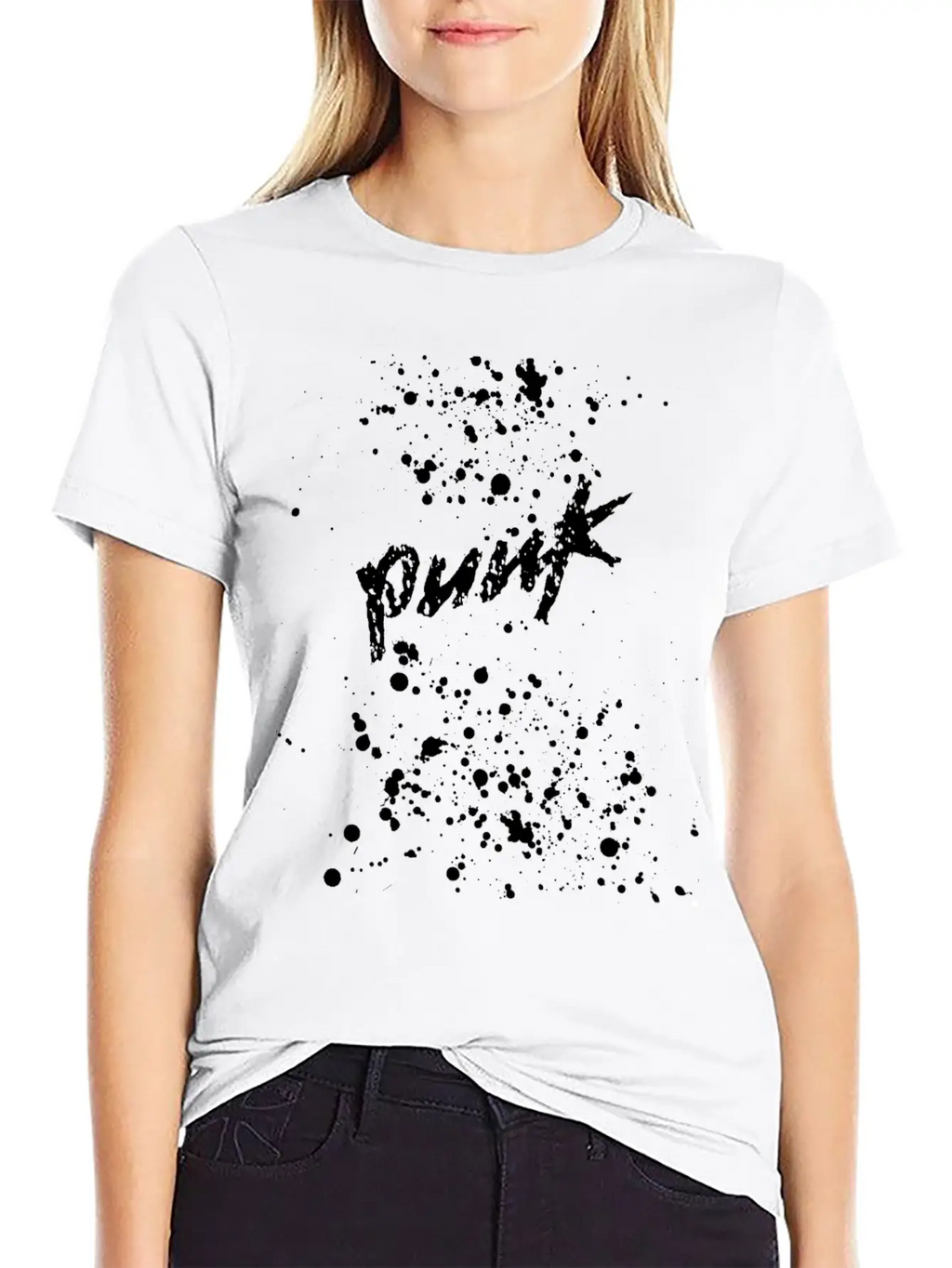 Splatter Punk Unisex Casual T-Shirt – Clean Design For Daily Comfort