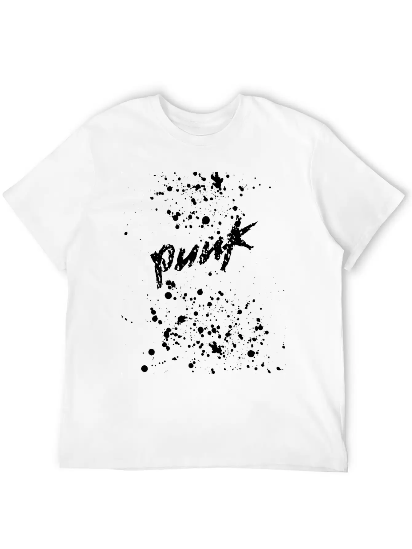 Splatter Punk Unisex Casual T-Shirt – Clean Design For Daily Comfort