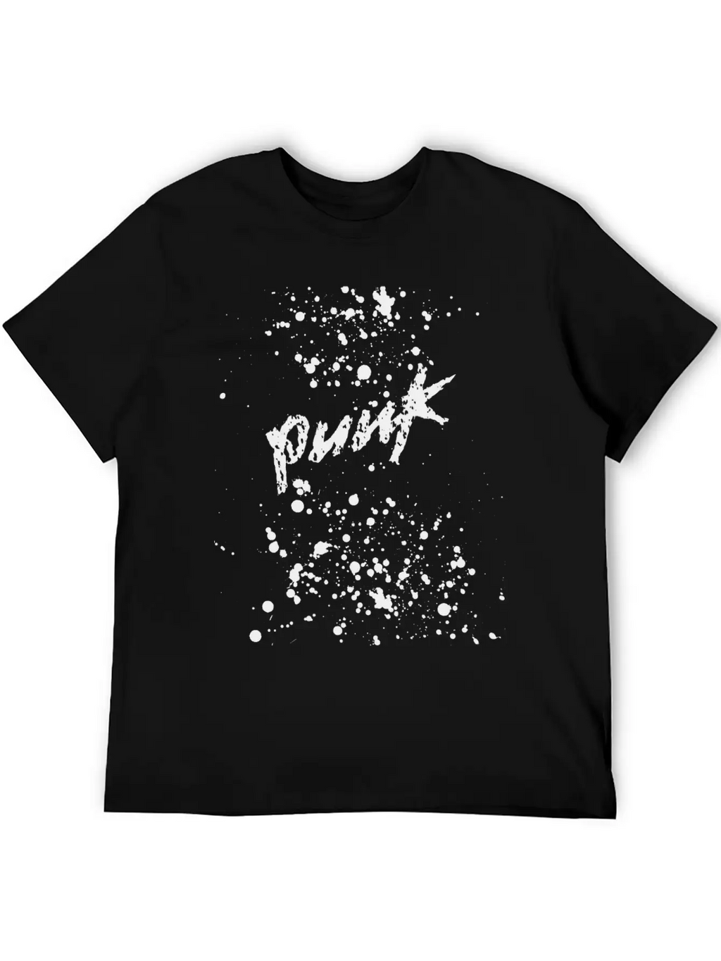 Splatter Punk Unisex Casual T-Shirt – Clean Design For Daily Comfort