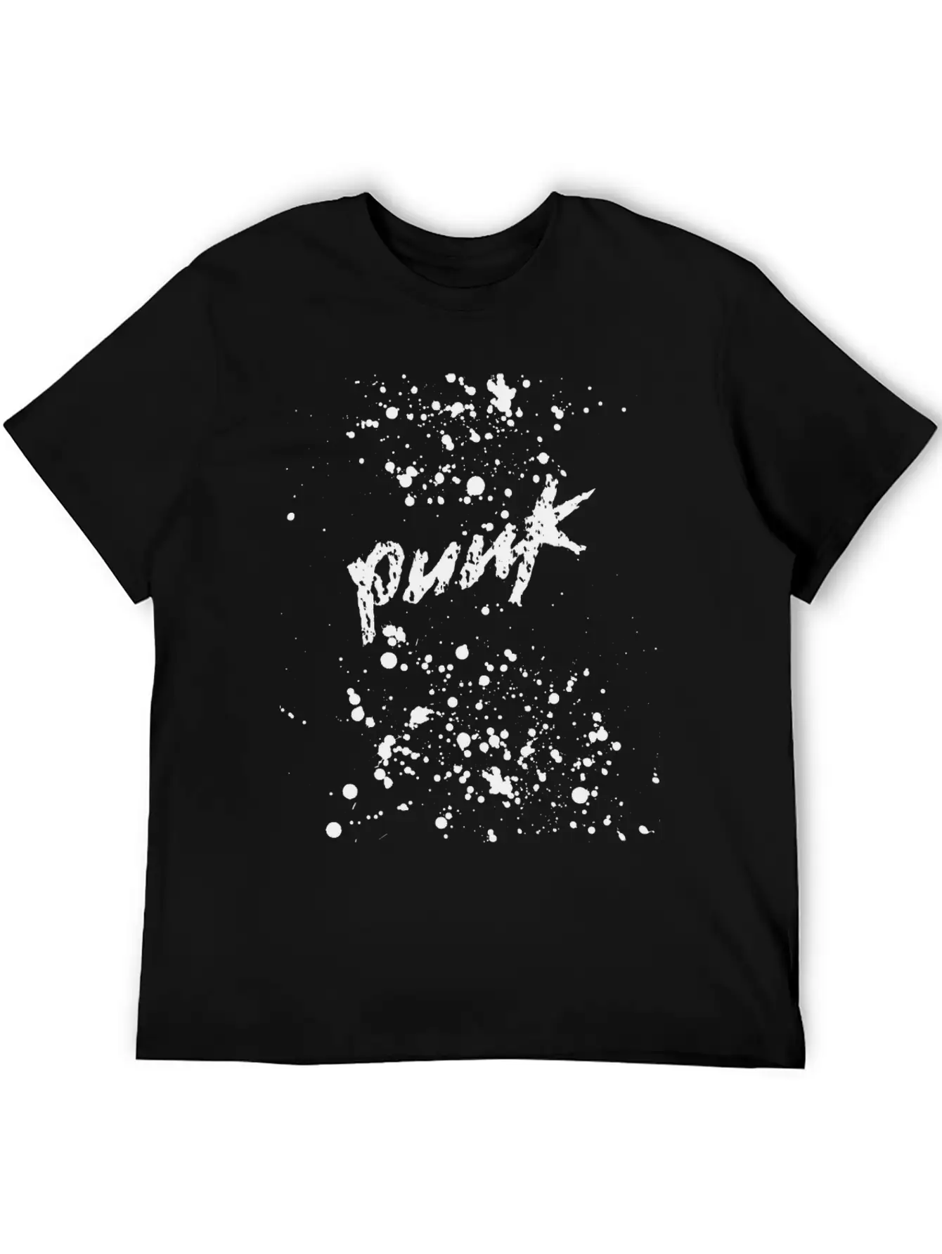 Splatter Punk Unisex Casual T-Shirt – Clean Design For Daily Comfort