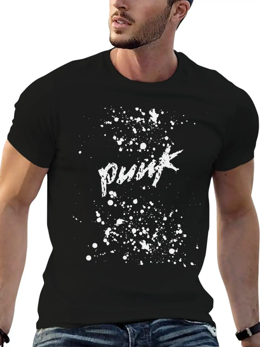 Splatter Punk Unisex Casual T-Shirt – Clean Design For Daily Comfort