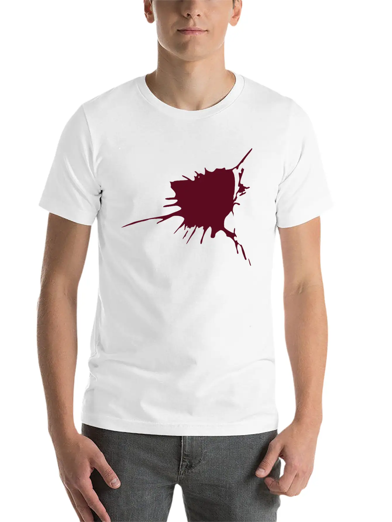 Splotch Unisex Casual T-Shirt – Clean Design For Daily Comfort