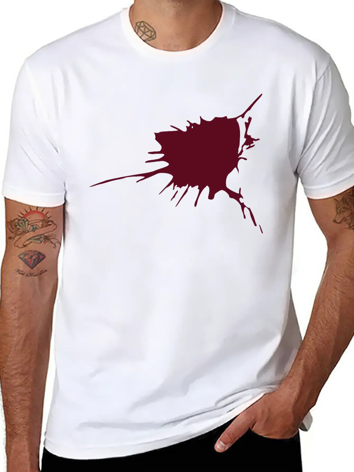 Splotch Unisex Casual T-Shirt – Clean Design For Daily Comfort