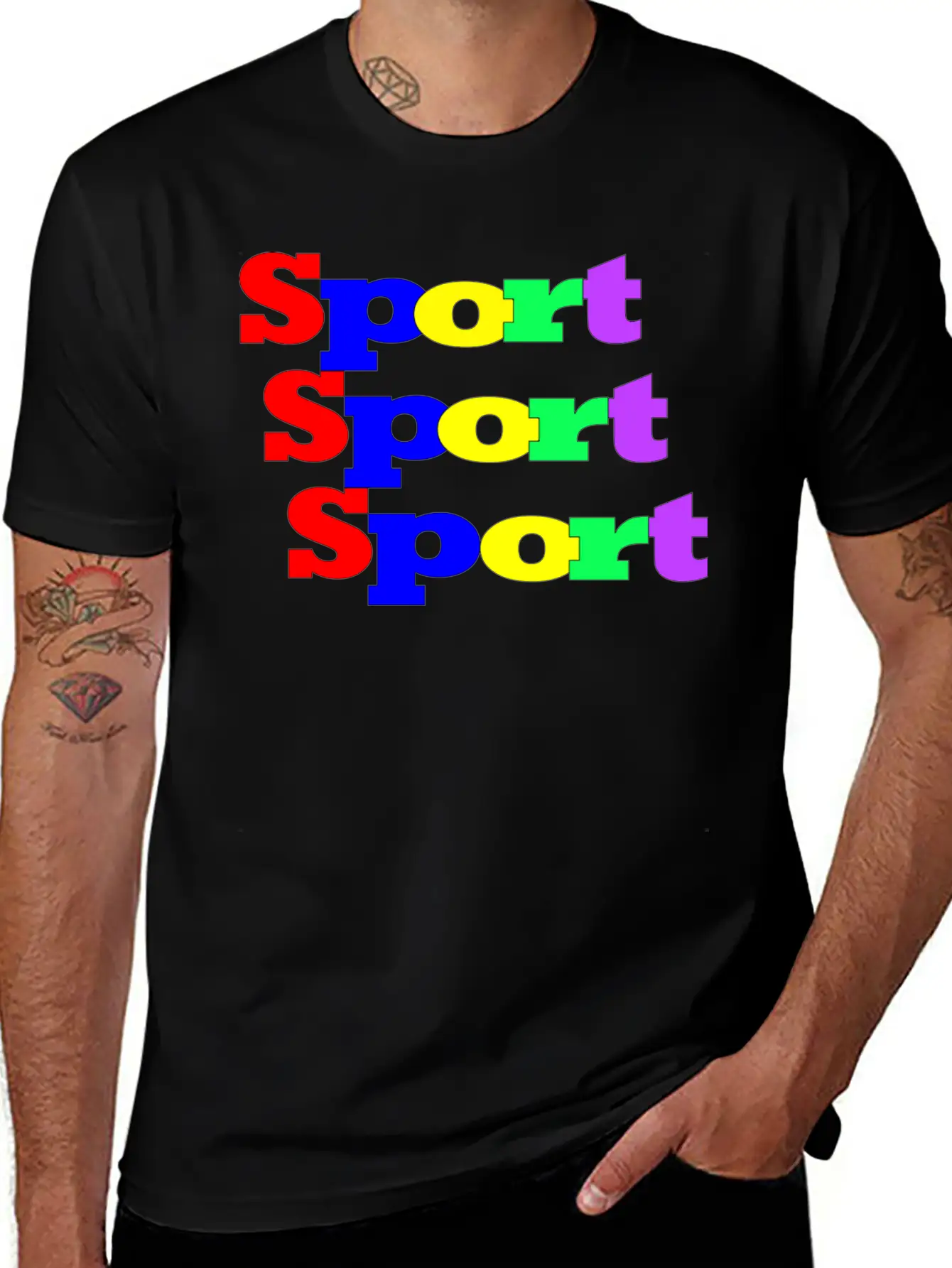 Sport Casual Graphic T-Shirt – Simple And Comfortable Daily Wear