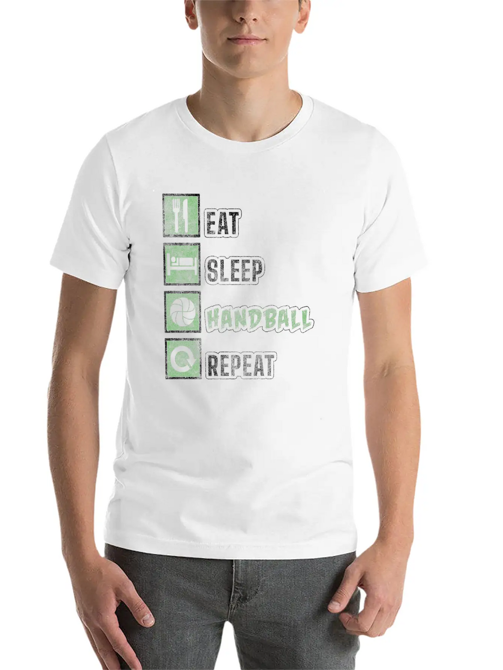 Sport Player Goal Beach Handball Stylish Everyday T-Shirt – Unisex Basic Cotton Tee