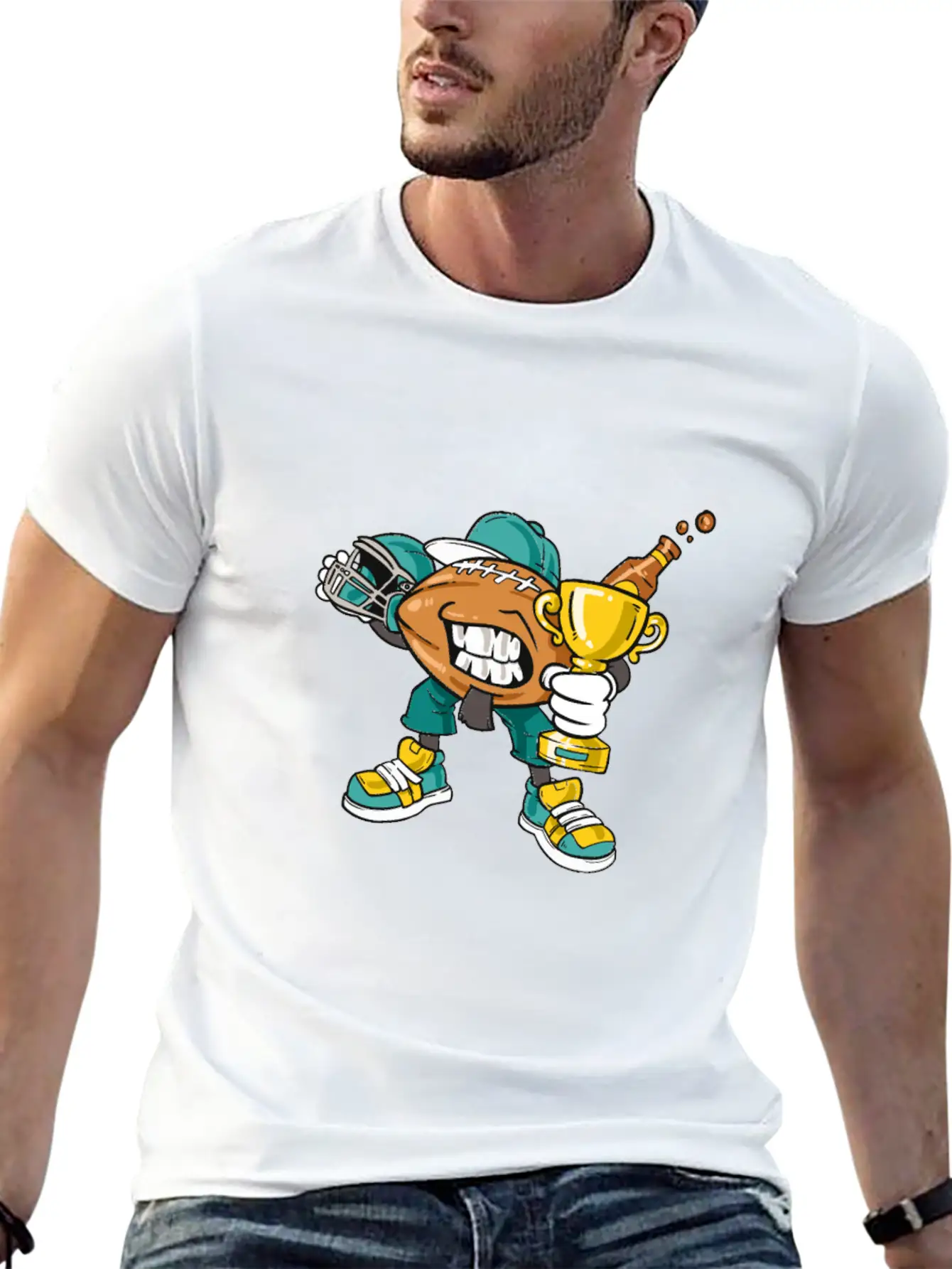 Sport Victory Party Casual Graphic T-Shirt – Simple And Comfortable Daily Wear