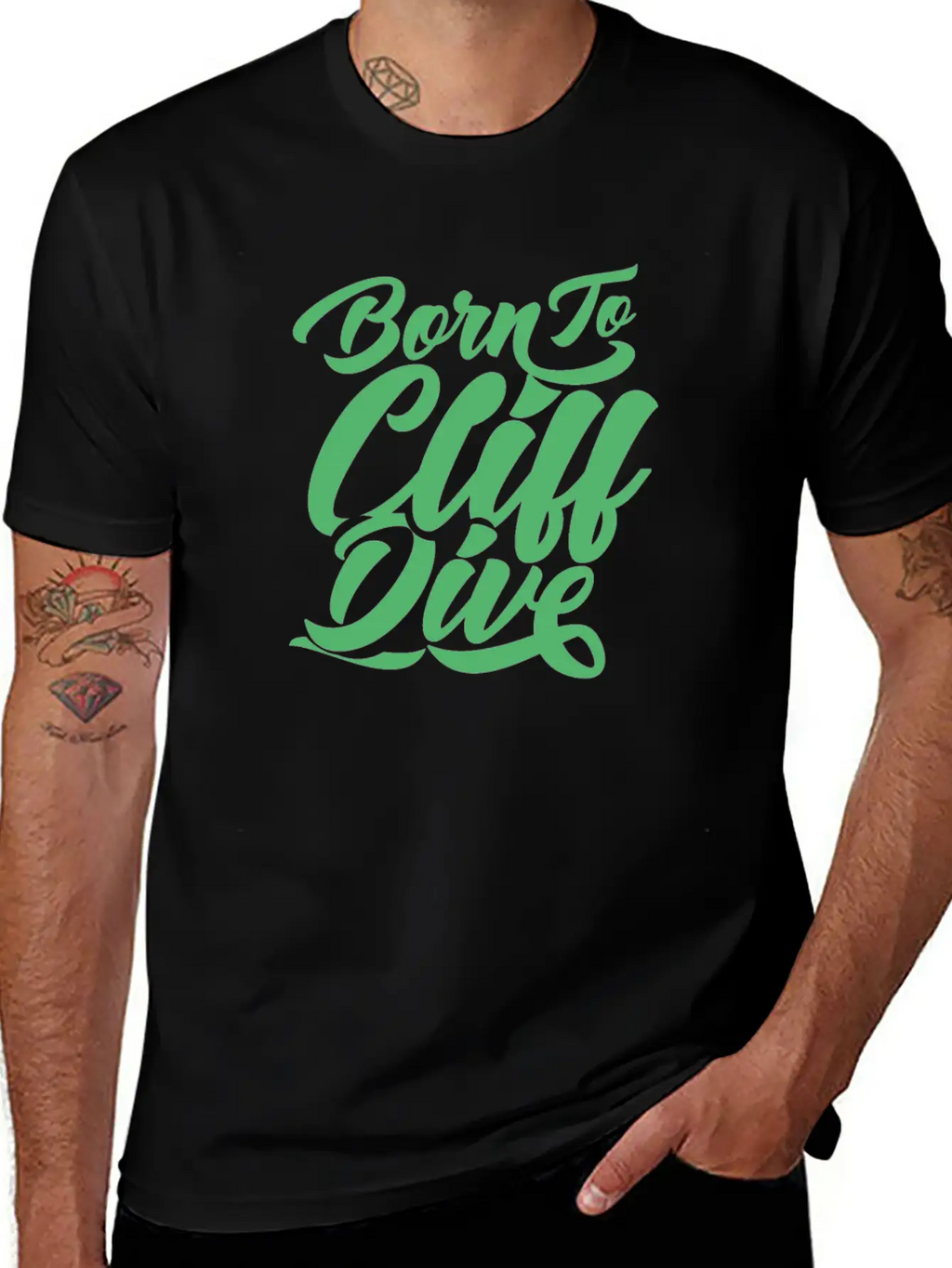 Sports Hobby Jump Cliffs Cliff Diving Cliff Diver Unisex Casual T-Shirt – Clean Design For Daily Comfort