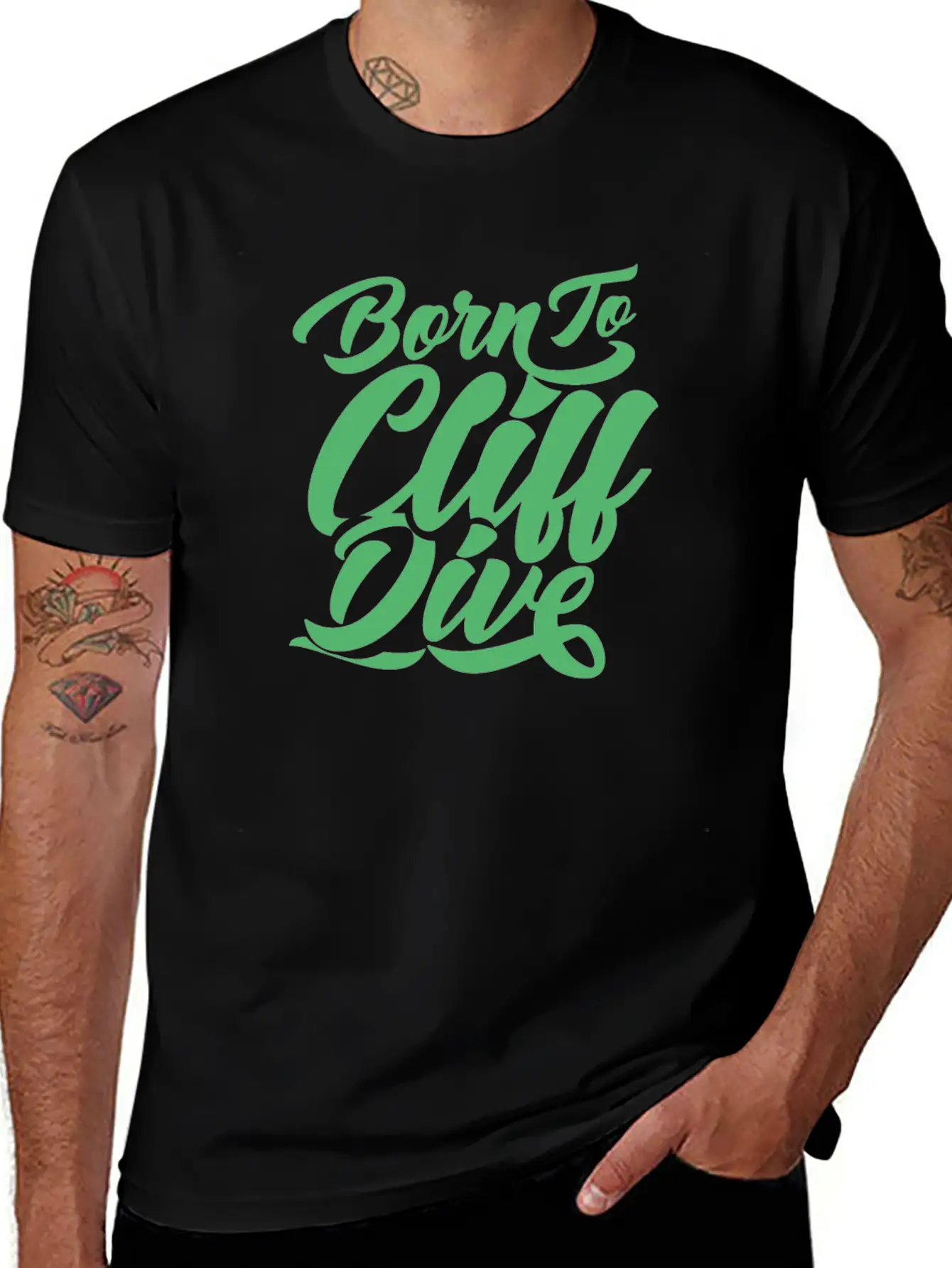 Sports Hobby Jump Cliffs Cliff Diving Cliff Diver Unisex Casual T-Shirt – Clean Design For Daily Comfort