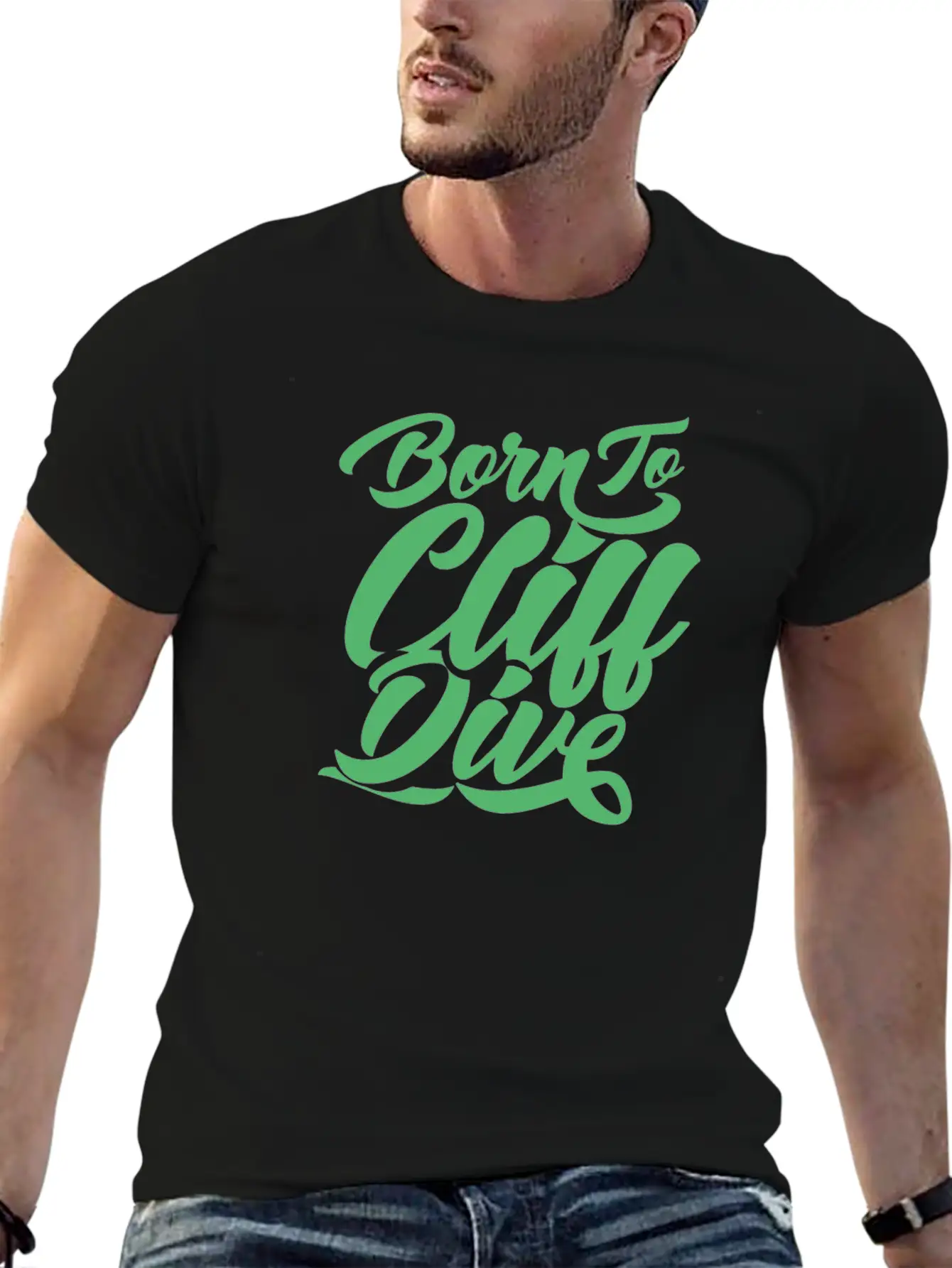 Sports Hobby Jump Cliffs Cliff Diving Cliff Diver Unisex Casual T-Shirt – Clean Design For Daily Comfort
