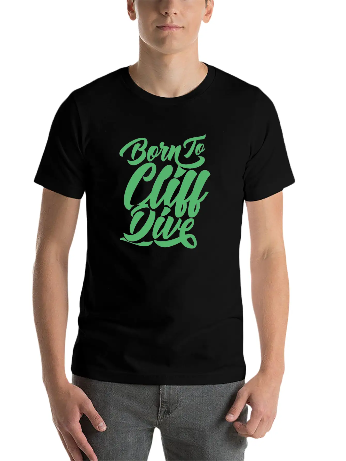 Sports Hobby Jump Cliffs Cliff Diving Cliff Diver Unisex Casual T-Shirt – Clean Design For Daily Comfort
