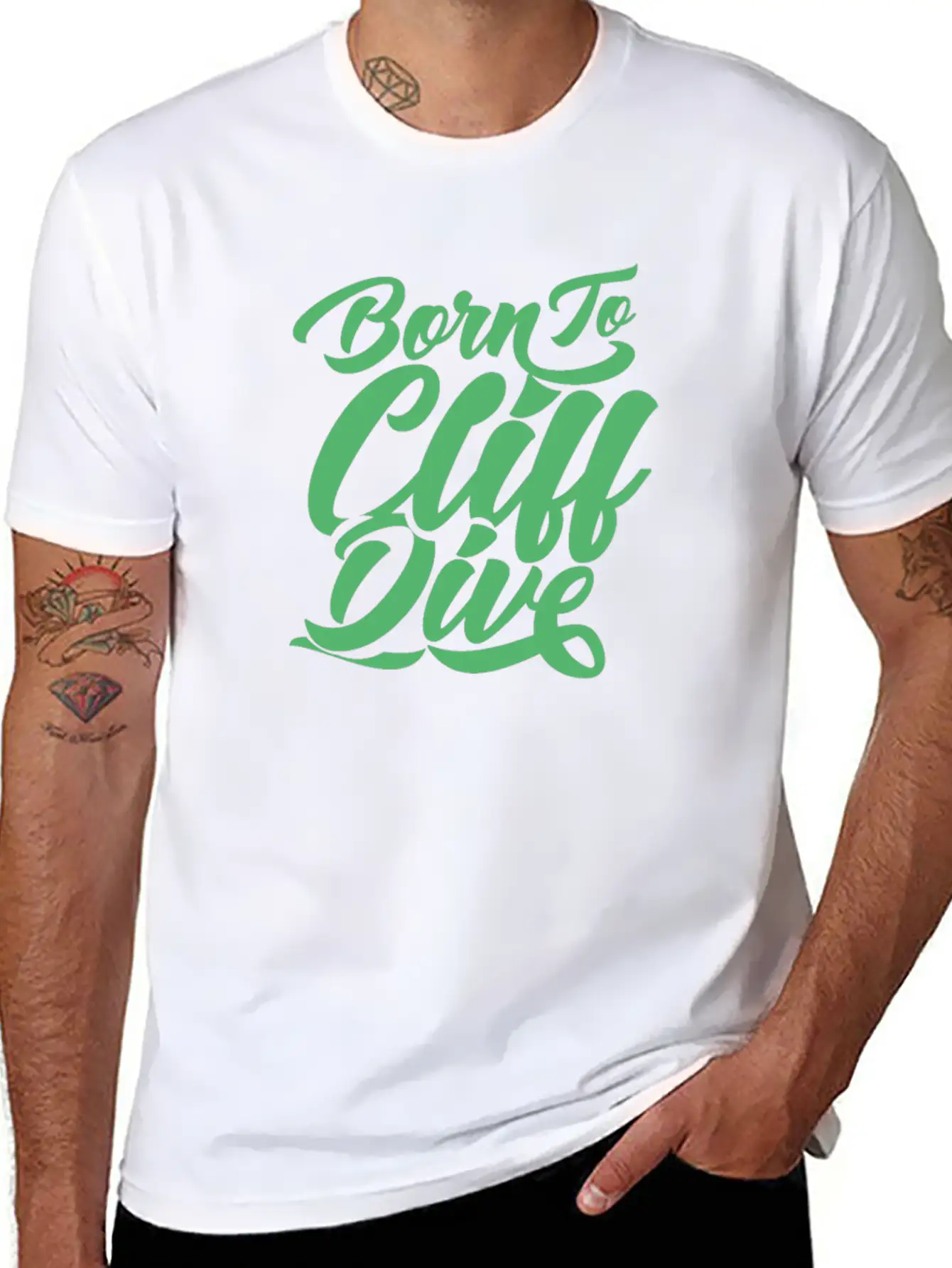 Sports Hobby Jump Cliffs Cliff Diving Cliff Diver Unisex Casual T-Shirt – Clean Design For Daily Comfort