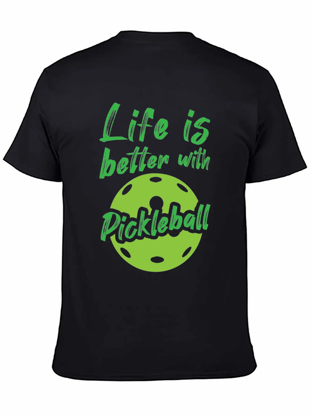 Sports Life With Pickleball Unisex Short Sleeve Soft Cotton T-Shirt – Casual Everyday Wear