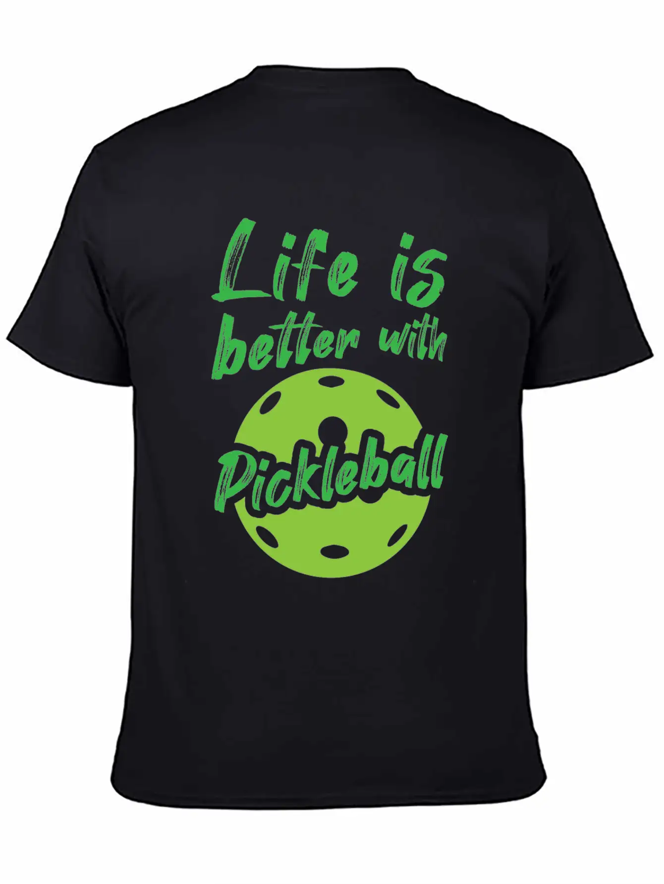 Sports Life With Pickleball Unisex Short Sleeve Soft Cotton T-Shirt – Casual Everyday Wear