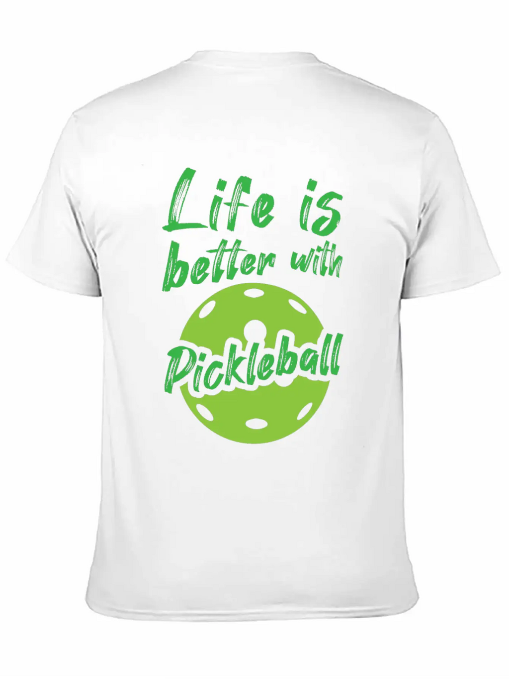 Sports Life With Pickleball Unisex Short Sleeve Soft Cotton T-Shirt – Casual Everyday Wear