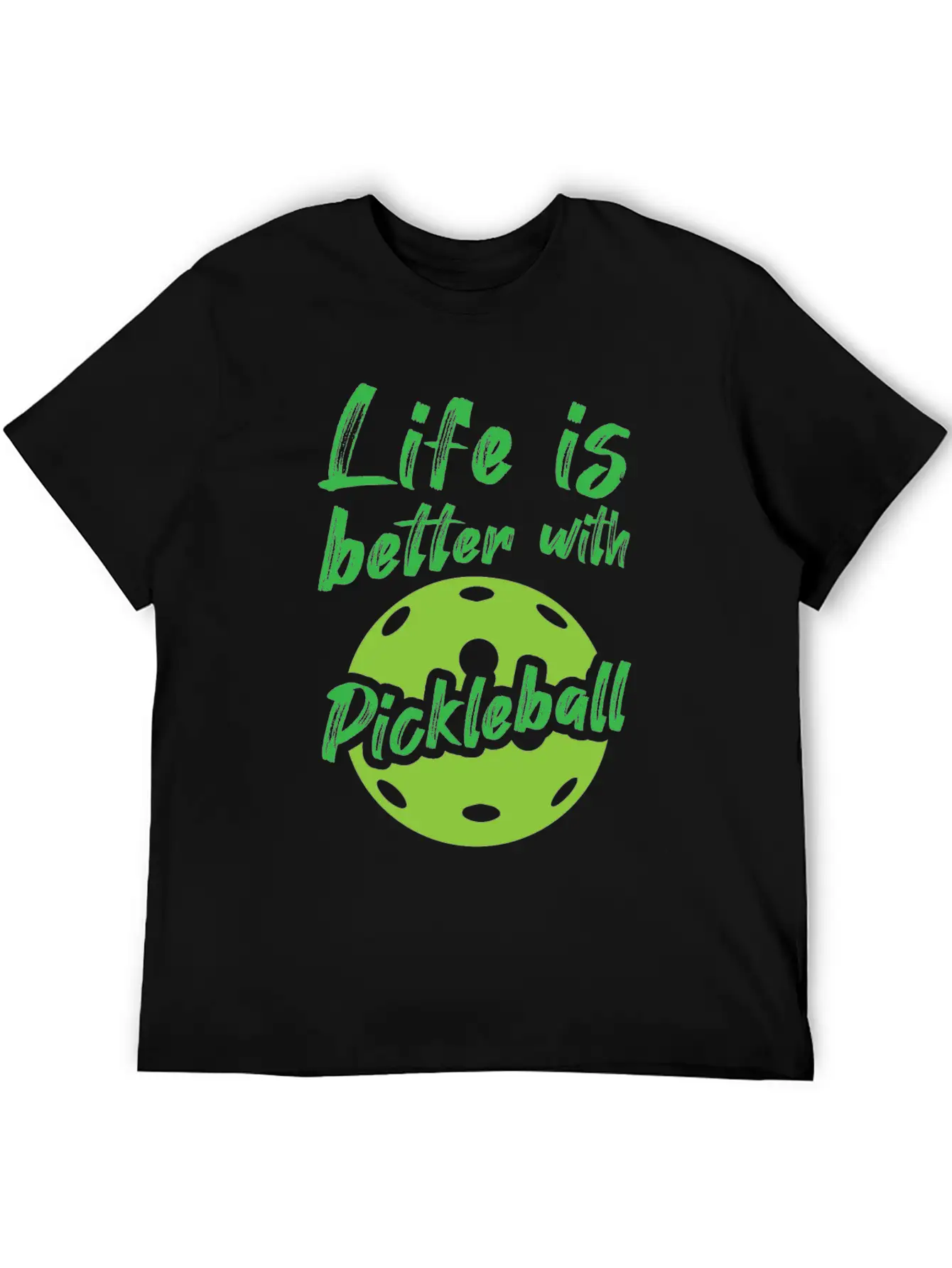 Sports Life With Pickleball Unisex Short Sleeve Soft Cotton T-Shirt – Casual Everyday Wear