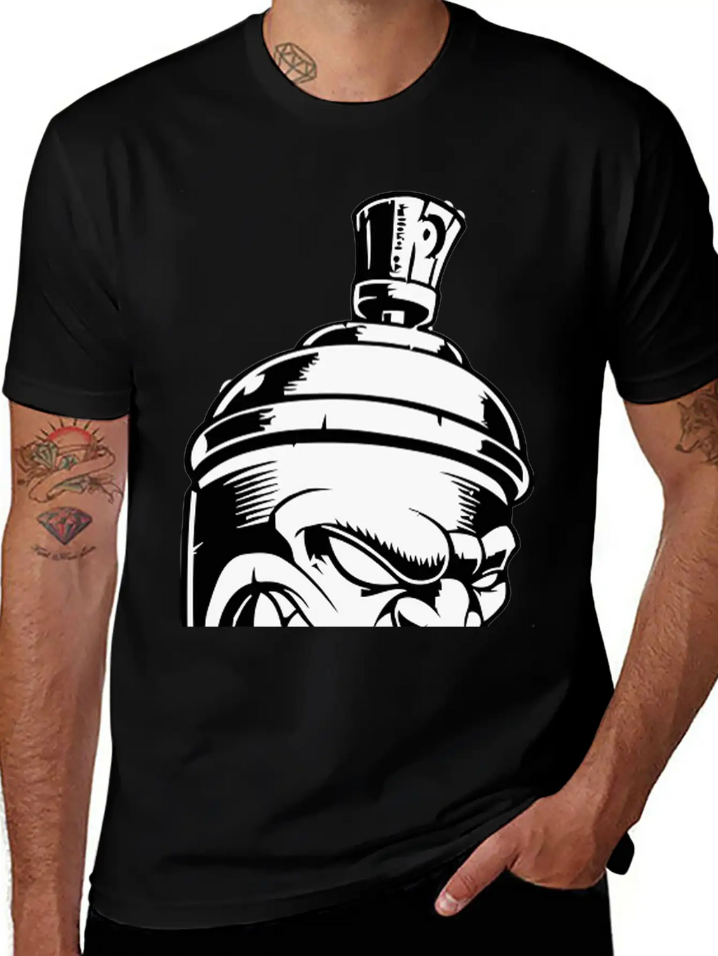Spray Can Unisex Short Sleeve Soft Cotton T-Shirt – Casual Everyday Wear