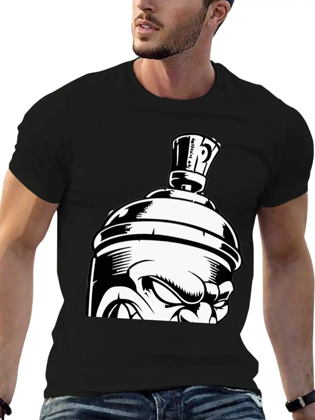 Spray Can Unisex Short Sleeve Soft Cotton T-Shirt – Casual Everyday Wear