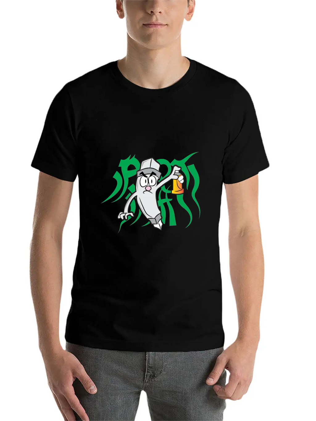 Spray Paint Tribal Essential Cotton Tee For Daily Outfits – Unisex Style