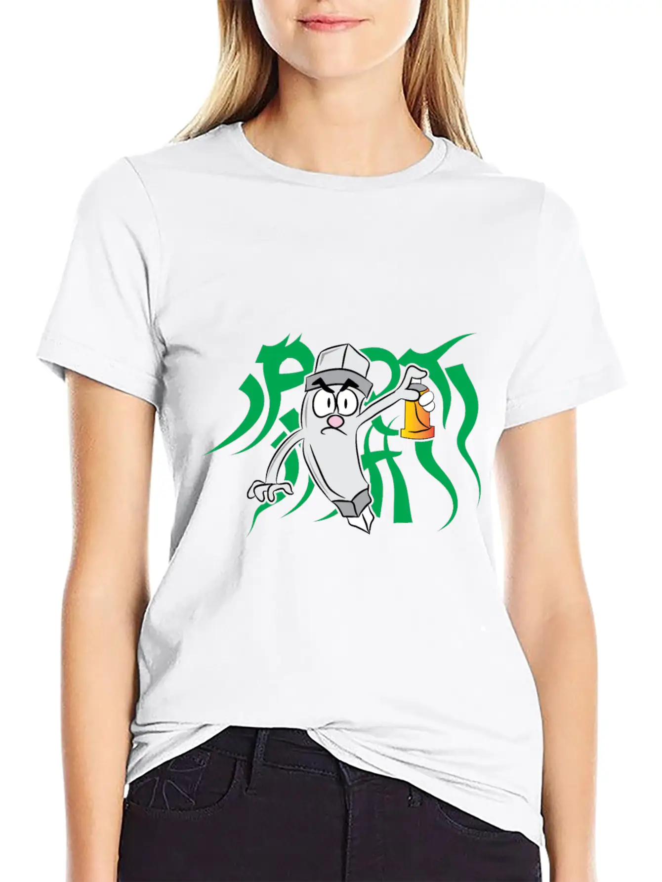 Spray Paint Tribal Essential Cotton Tee For Daily Outfits – Unisex Style