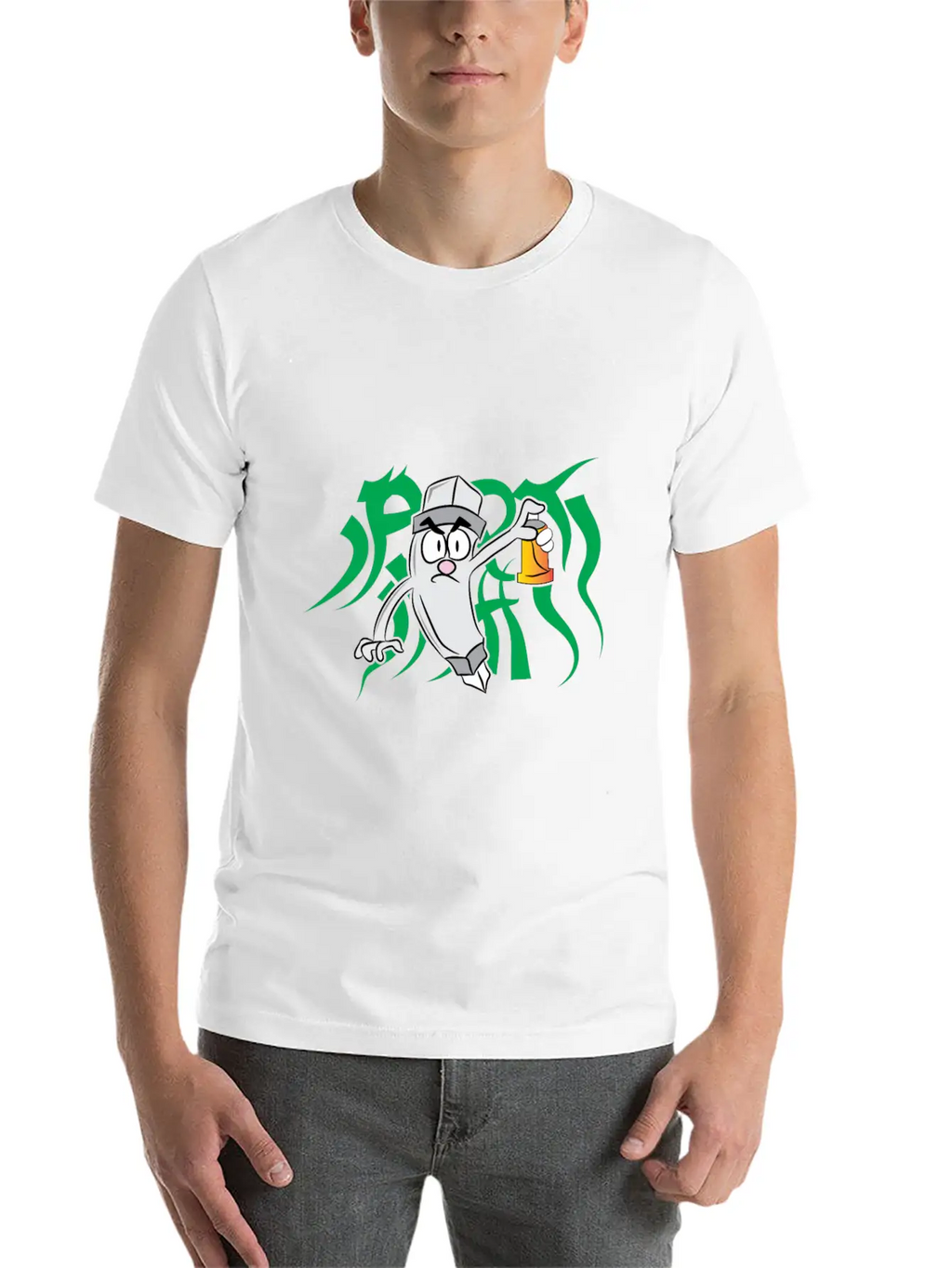 Spray Paint Tribal Essential Cotton Tee For Daily Outfits – Unisex Style