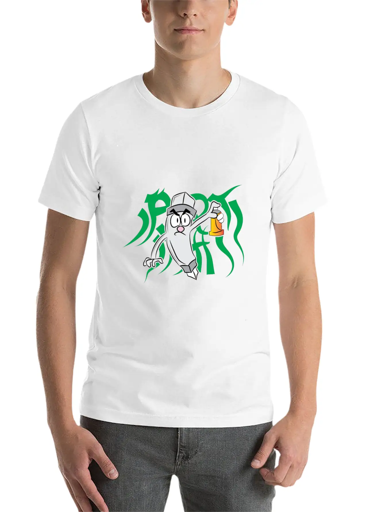 Spray Paint Tribal Essential Cotton Tee For Daily Outfits – Unisex Style