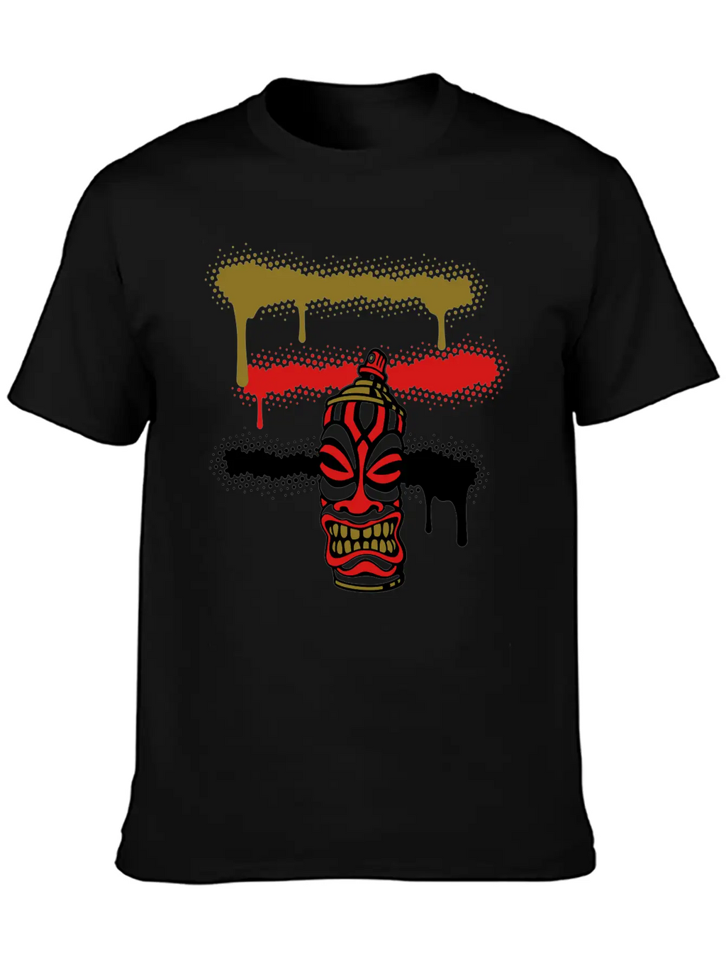 SPRAY STRIPES TIKI (C3P US) Essential Cotton Tee For Daily Outfits – Unisex Style