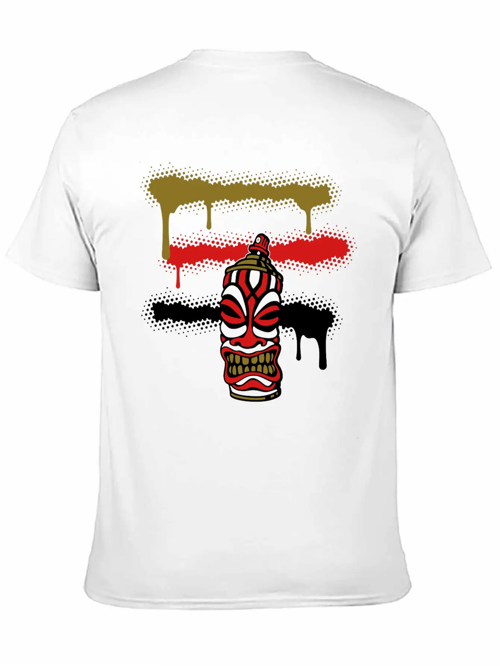 SPRAY STRIPES TIKI (C3P US) Essential Cotton Tee For Daily Outfits – Unisex Style