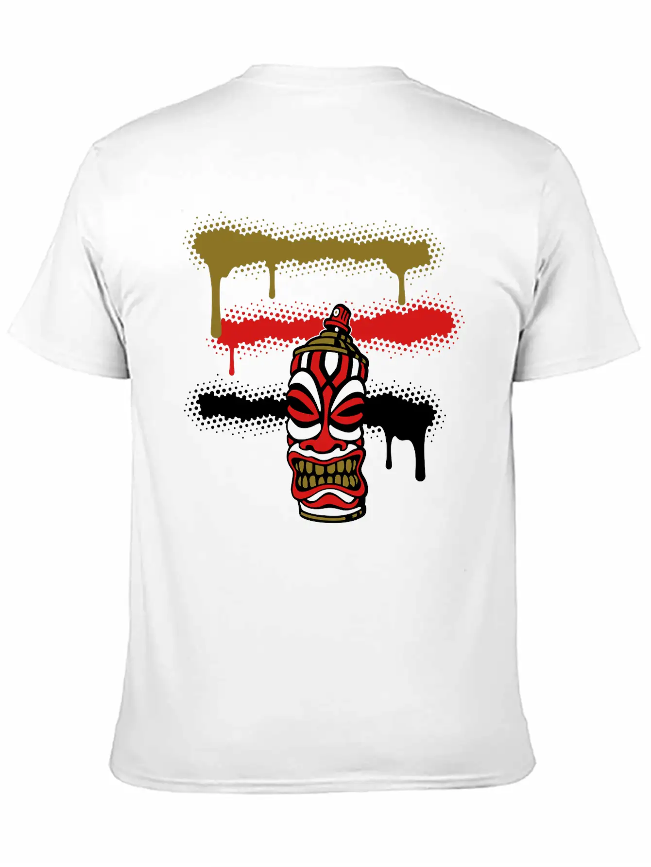 SPRAY STRIPES TIKI (C3P US) Essential Cotton Tee For Daily Outfits – Unisex Style