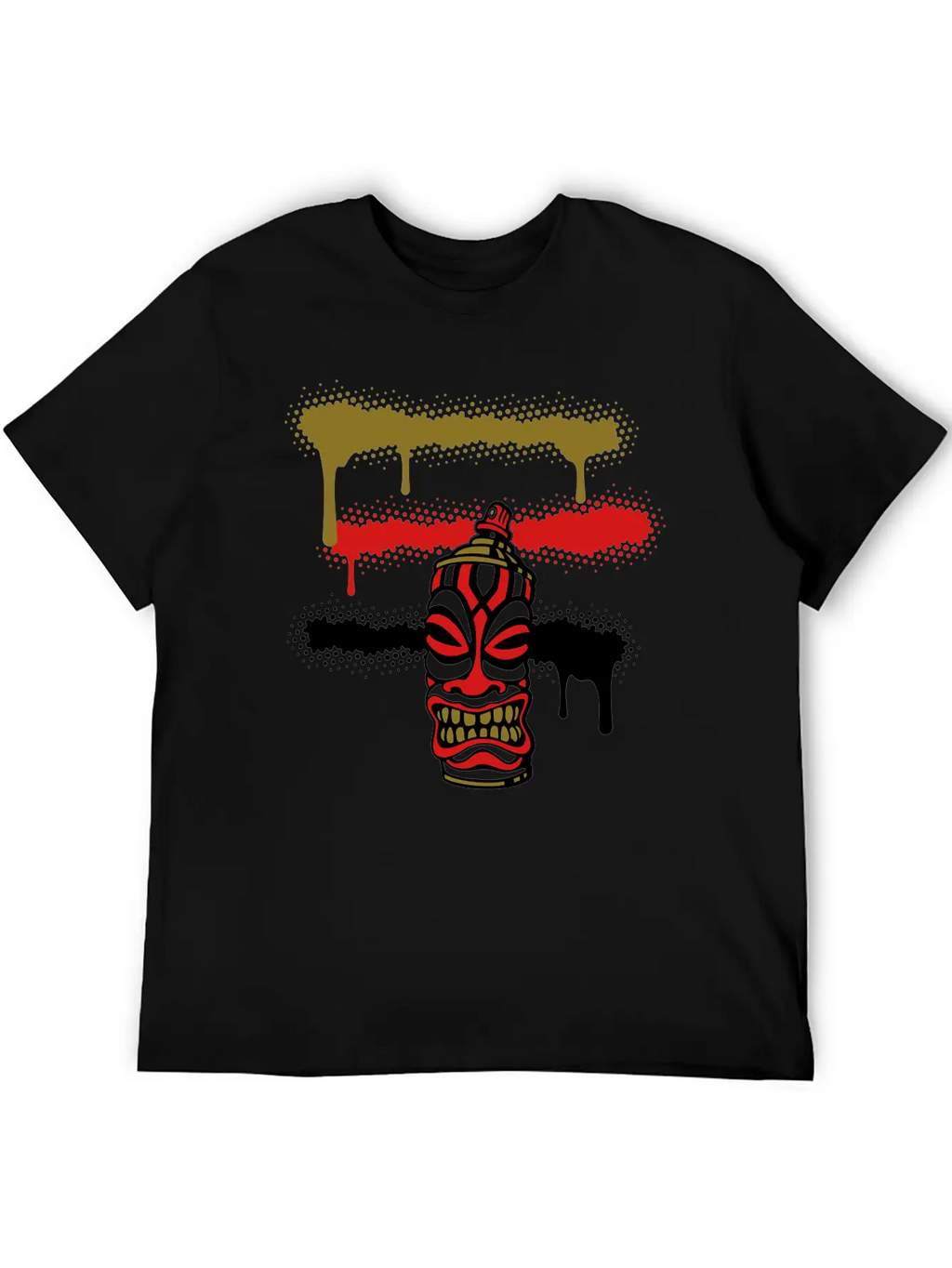 SPRAY STRIPES TIKI (C3P US) Essential Cotton Tee For Daily Outfits – Unisex Style