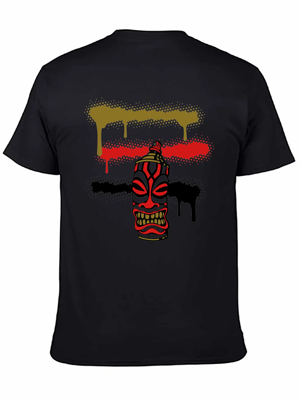 SPRAY STRIPES TIKI (C3P US) Essential Cotton Tee For Daily Outfits – Unisex Style