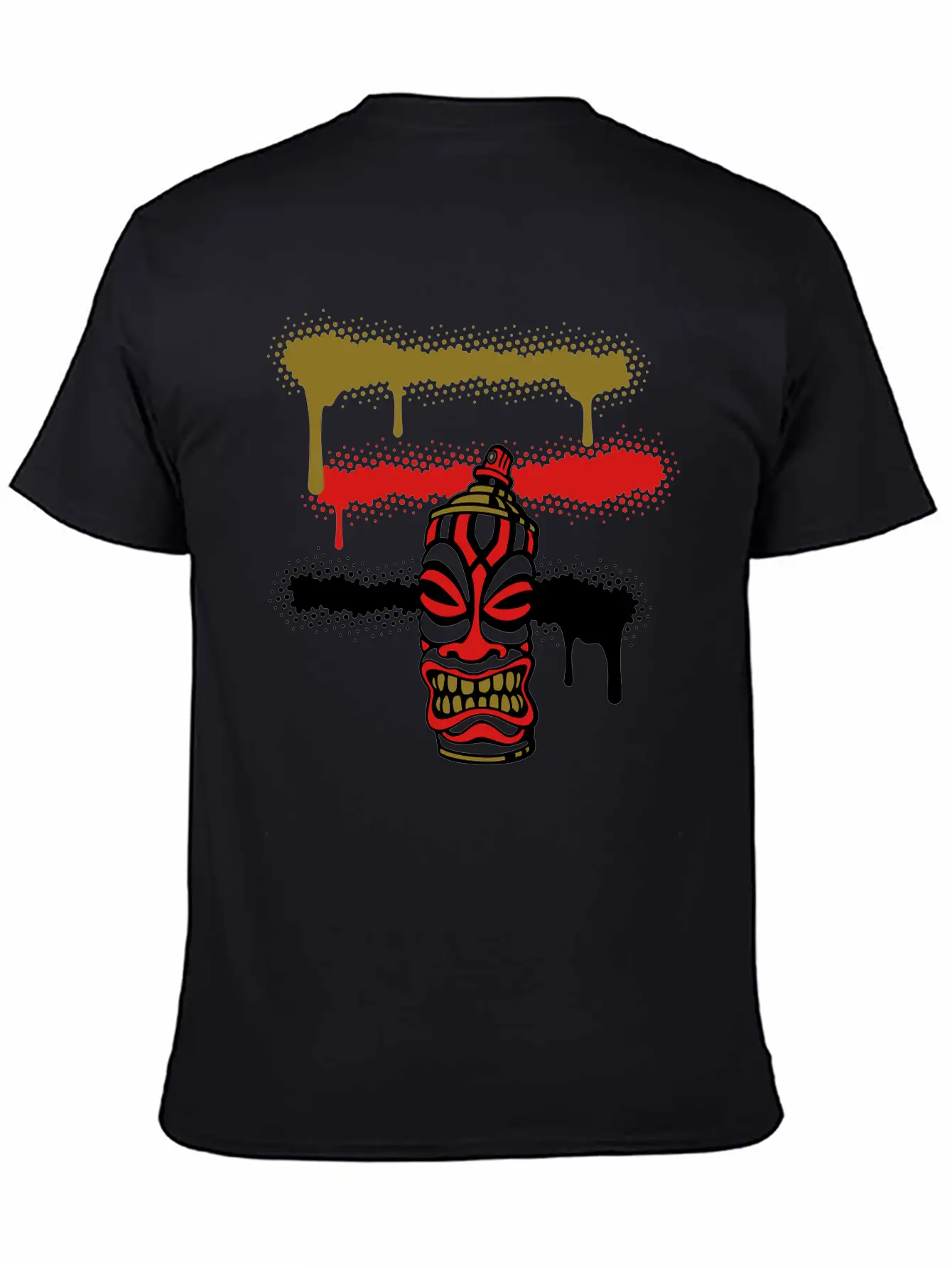 SPRAY STRIPES TIKI (C3P US) Essential Cotton Tee For Daily Outfits – Unisex Style