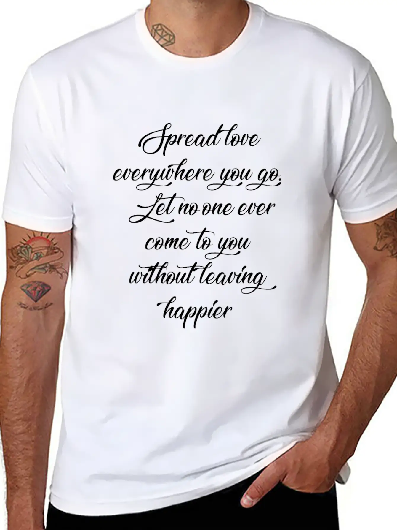 Spread Love Everywhere You Go Let No One Ever Come Unisex Casual T-Shirt – Clean Design For Daily Comfort