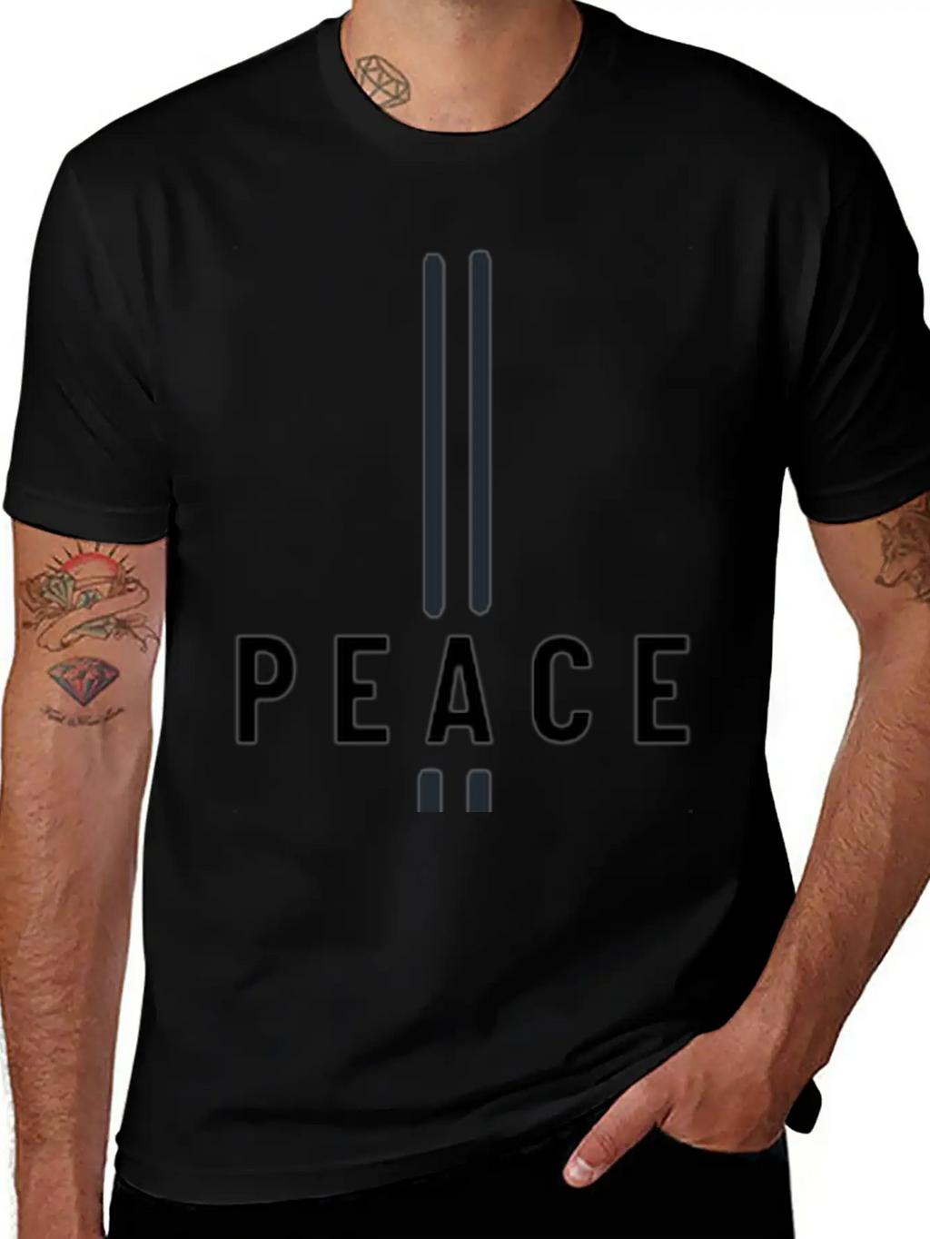 Spread Peace With Our Signature 'Peace' Design Stylish Everyday T-Shirt – Unisex Basic Cotton Tee